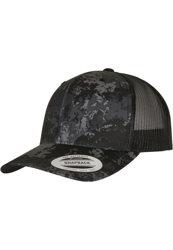 Flexfit YP Classics® Veil Camo™ Retro Trucker Cap Poseidon Black