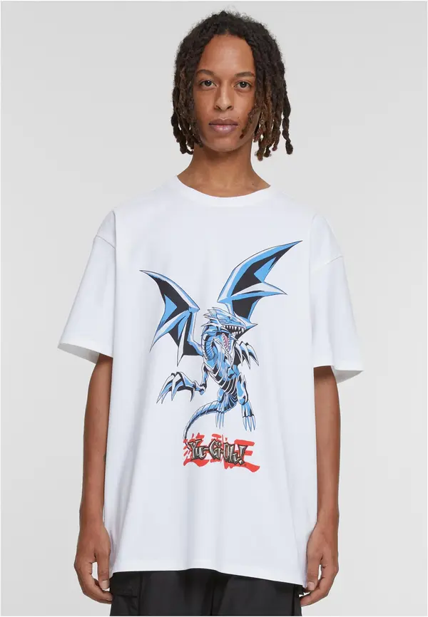 Mister Tee Yu-Ghi-Oh Blue Eyes White Dragon Heavy Oversize Tee white