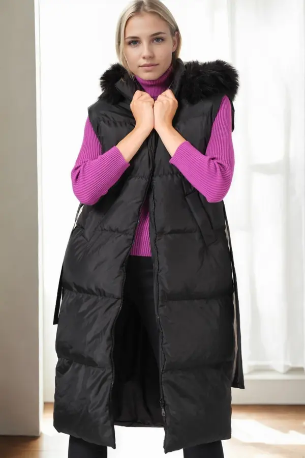 dewberry Z8744 DEWBERRY WOMEN'S VEST-BLACK
