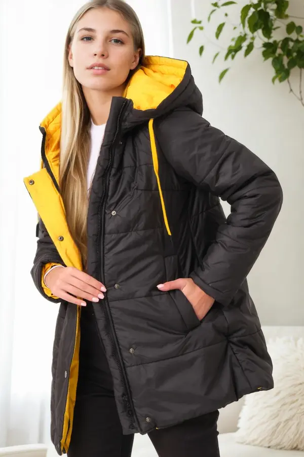 dewberry Z9660 DEWBERRY WOMEN'S COAT-BLACK