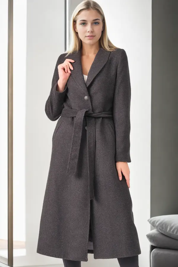 dewberry Z9681 DEWBERRY WOMEN'S COAT-ANTHRACITE