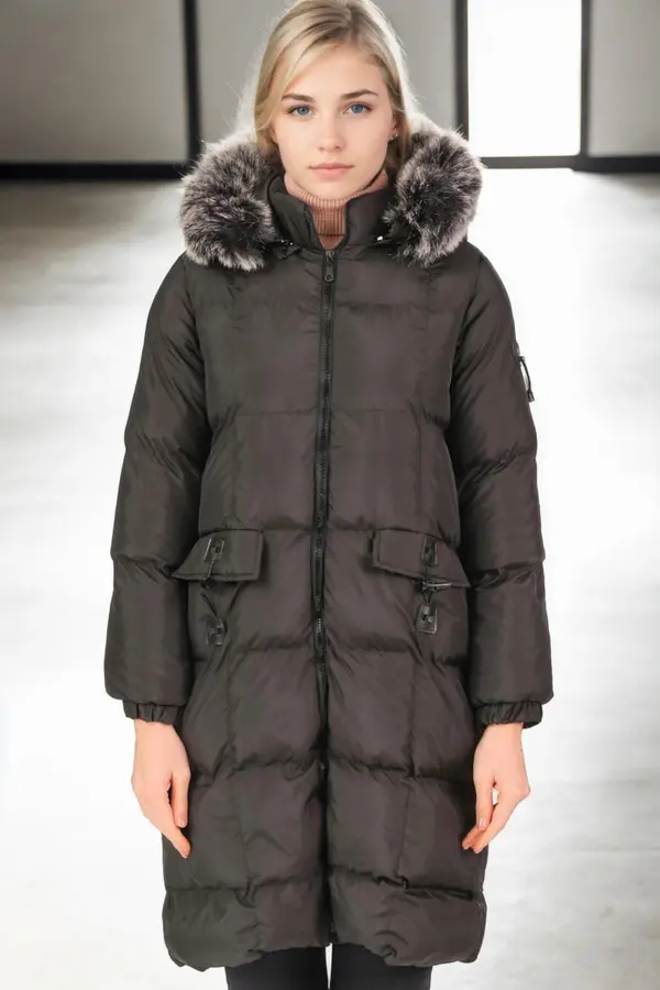 dewberry Z9706 DEWBERRY WOMEN'S JACKET-BLACK