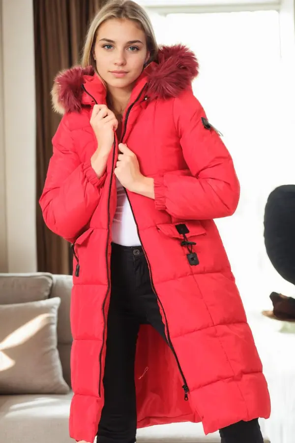 dewberry Z9706 DEWBERRY WOMEN'S JACKET-RED