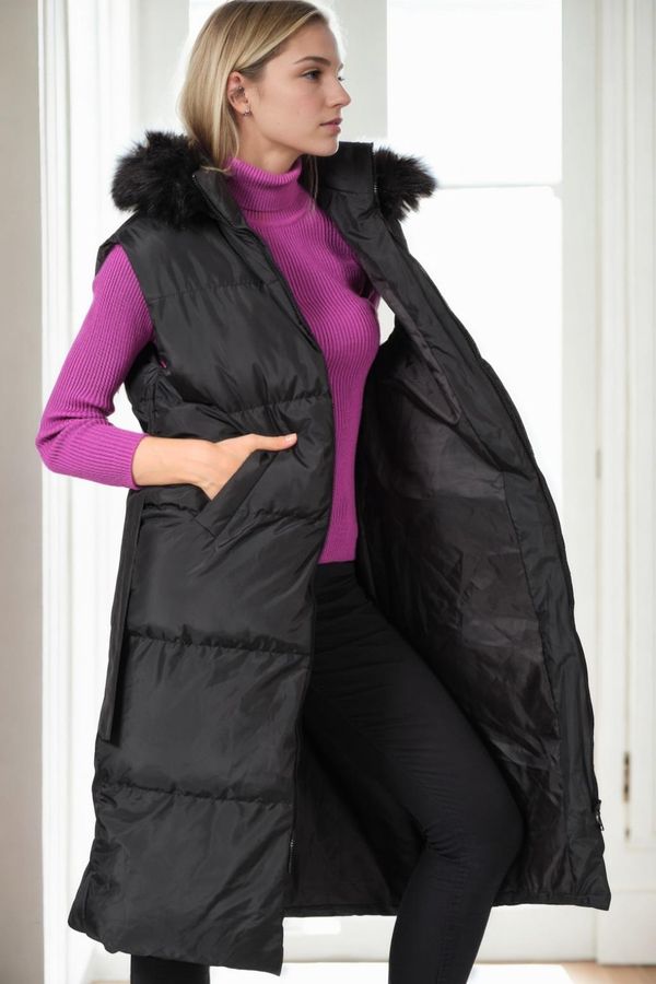 dewberry Z9744 DEWBERRY WOMEN'S VEST-BLACK