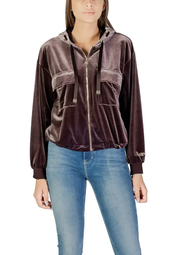 Liu Jo Žametna jopa s kapuco Liu Jo