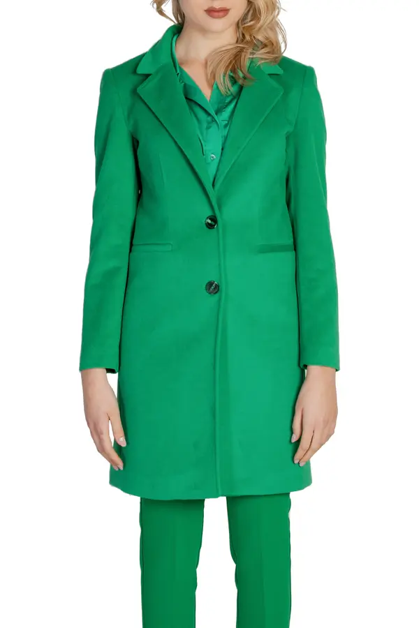 Sol Wears Women Zelen ženski plašč