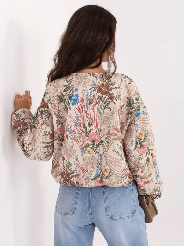 Italy Moda Zelena balonska jakna s potiskom