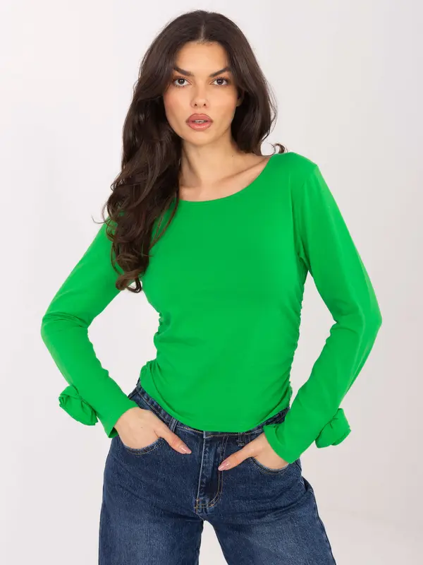 Italy Moda Zelena bluza z dolgimi rokavi