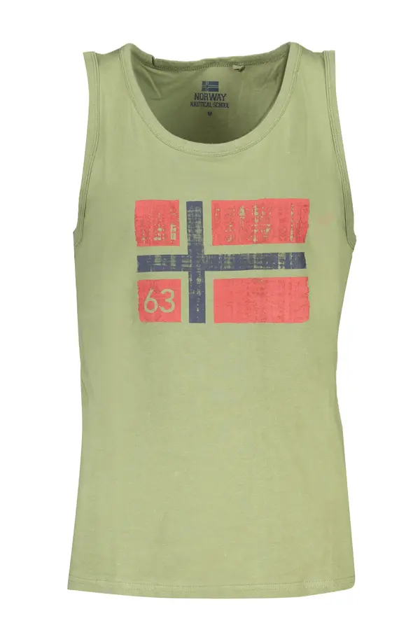 NORWAY 1963 Zelena majica brez rokavov z norveško zastavo