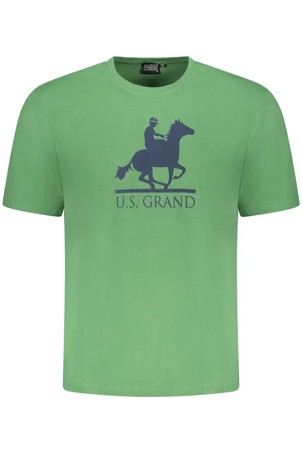 U.S. GRAND Zelena majica z ameriško majico Grand Polo