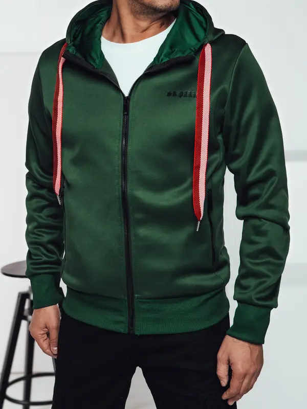 DStreet Zelena moška jopa s kapuco Dstreet