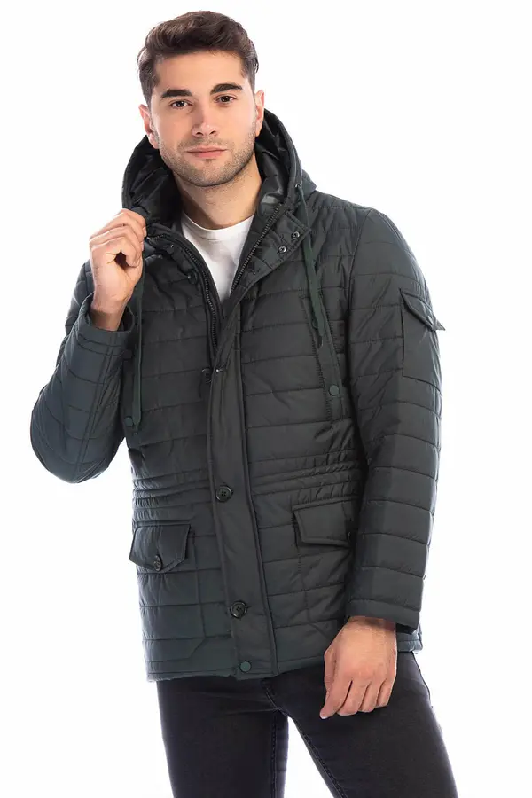 dewberry Zelena moška zimska jakna Dewberry