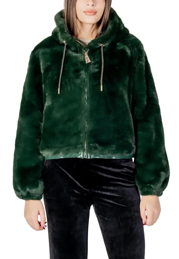 Ayfee Zelena prešita jakna s kapuco