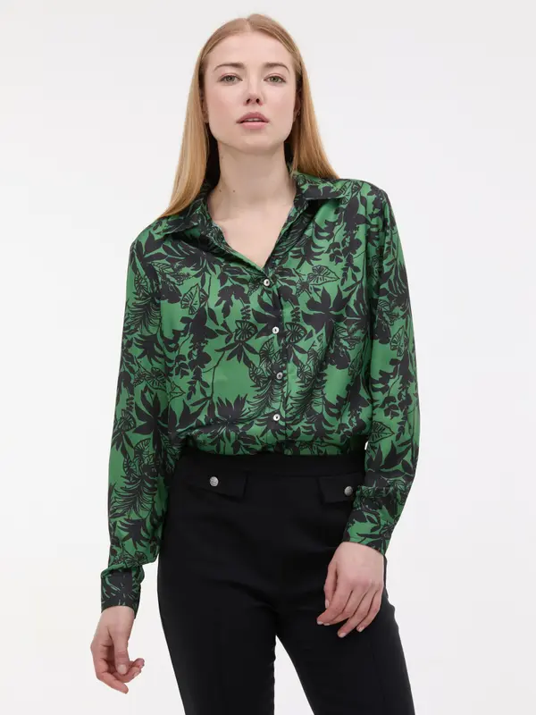 Orsay Zelena vzorčasta bluza ORSAY