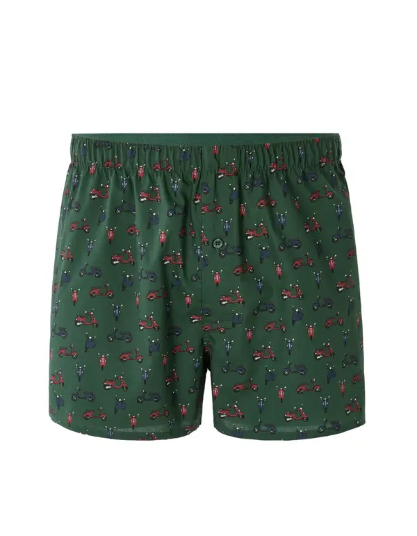 Celio Zelene boksarice z motivom skuterja