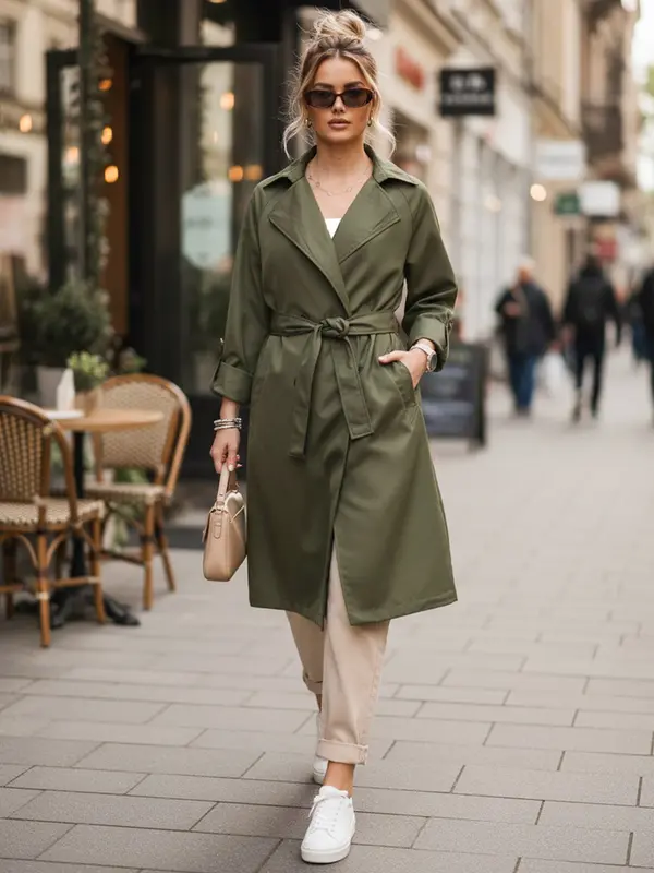 DStreet Ženska bela jakna BINCIA Dstreet