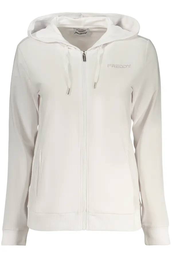 FREDDY Ženska bela jopa z zadrgo