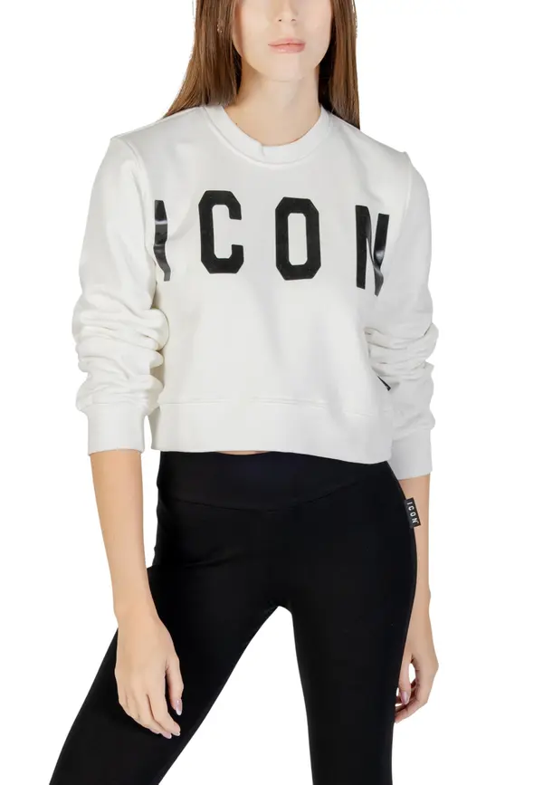 Icon Ženska bela pulover s kratkimi rokavi