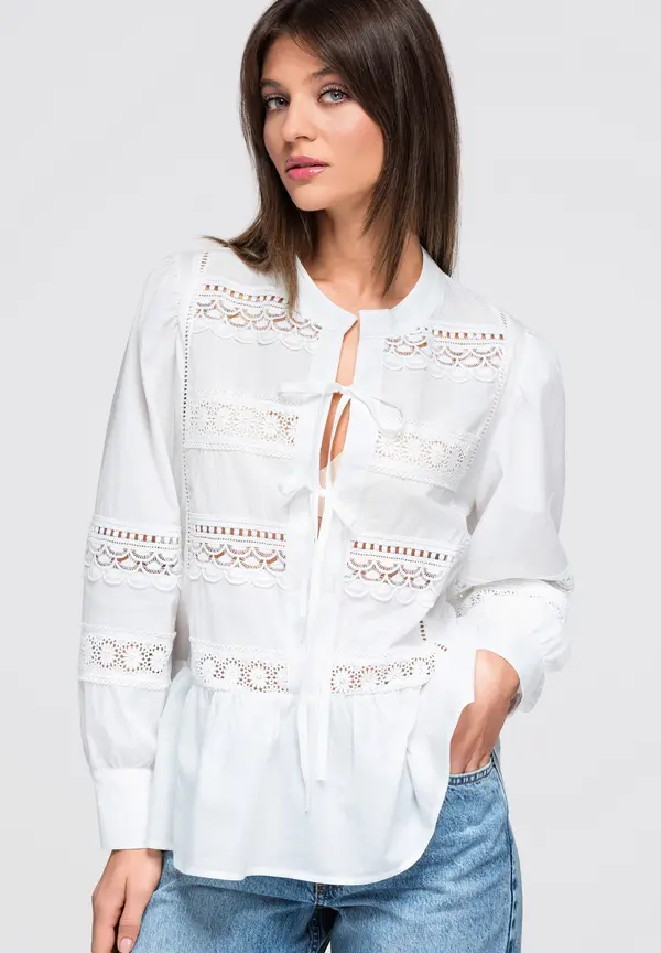 Edoti Ženska bluza Edoti z vezalkami