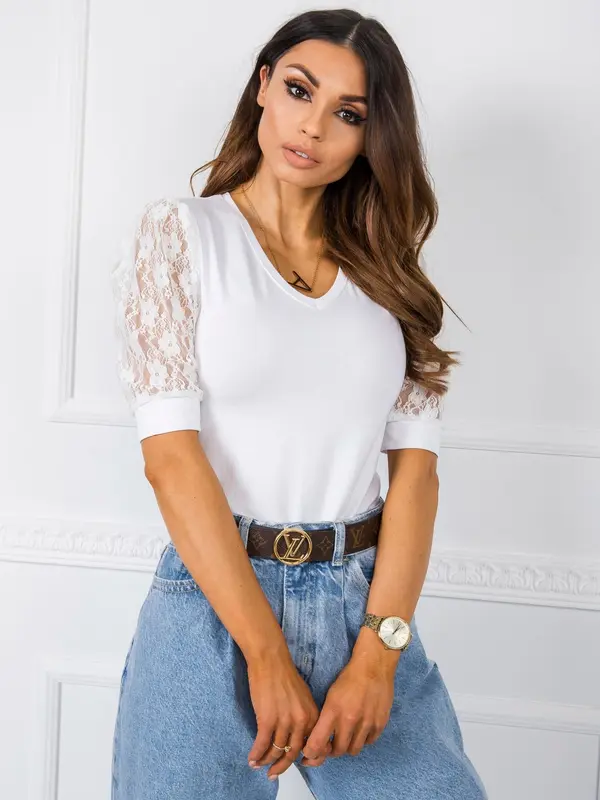 RUE PARIS Ženska bluza Fashionhunters Lace detailed