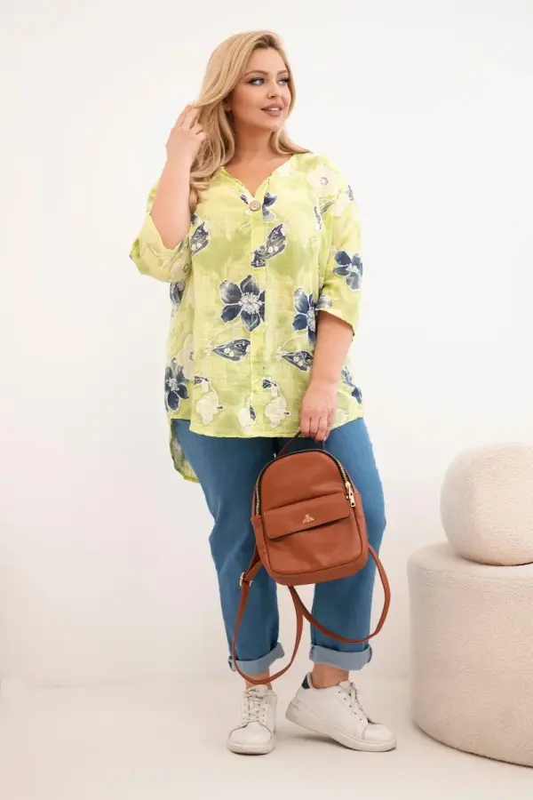 Kesi Włoski Ženska bluza Kesi Włoski s cvetličnim vzorcem