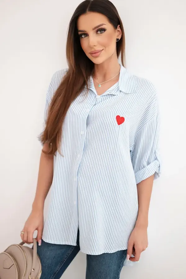 Kesi Włoski Ženska bluza s čipko in srčkom