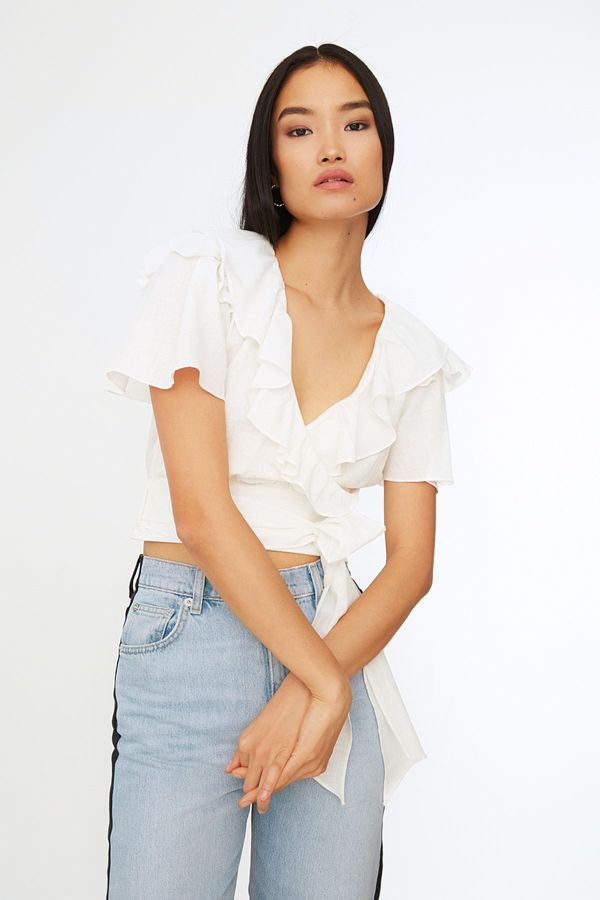 Trendyol Ženska bluza Trendyol Volan Detailed