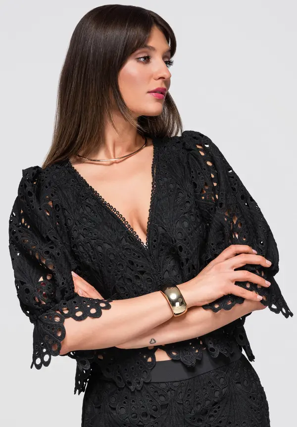 Edoti Ženska bluza z vezenjem Edoti