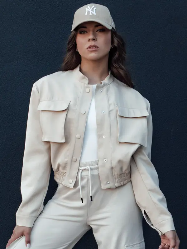 DStreet Ženska bomber jakna PRIEV bež