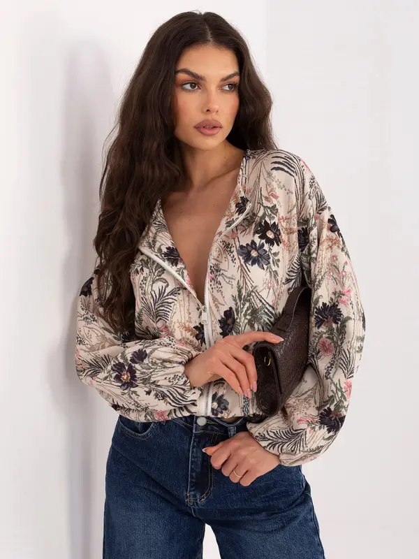 Italy Moda Ženska črna bomber jakna