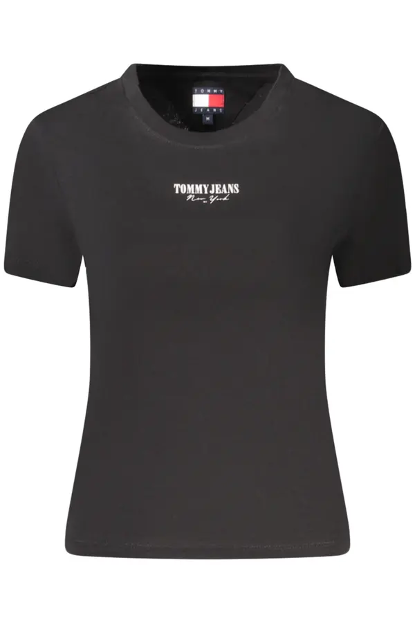Tommy Hilfiger Ženska črna majica s kratkimi rokavi