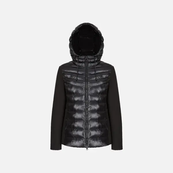 GEOX Ženska črna parka Geox Spherica