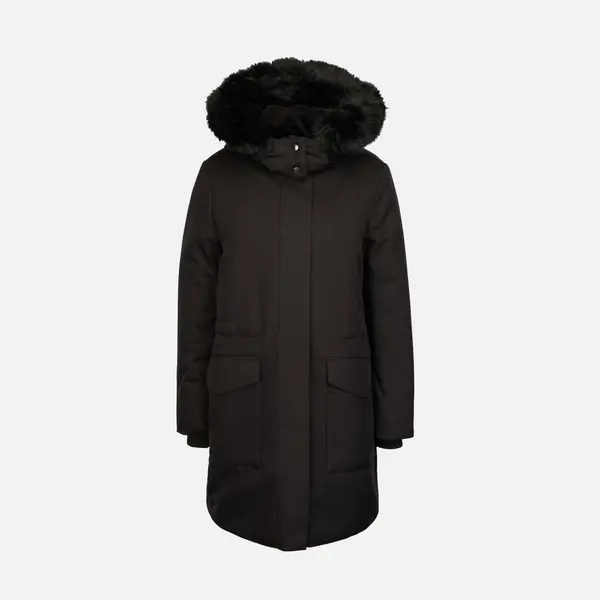 GEOX Ženska črna parka Geox Spherica