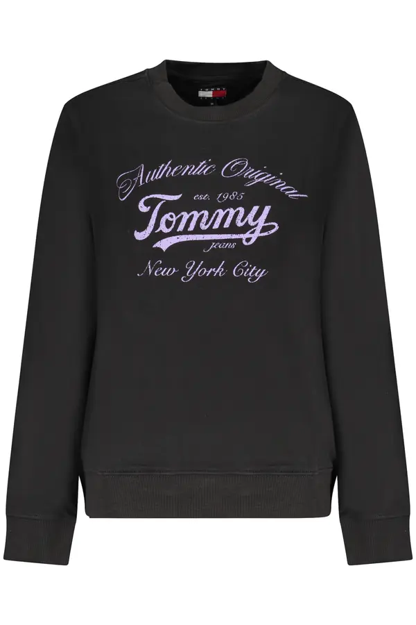 Tommy Hilfiger Ženska črna pulover s kapuco Tommy