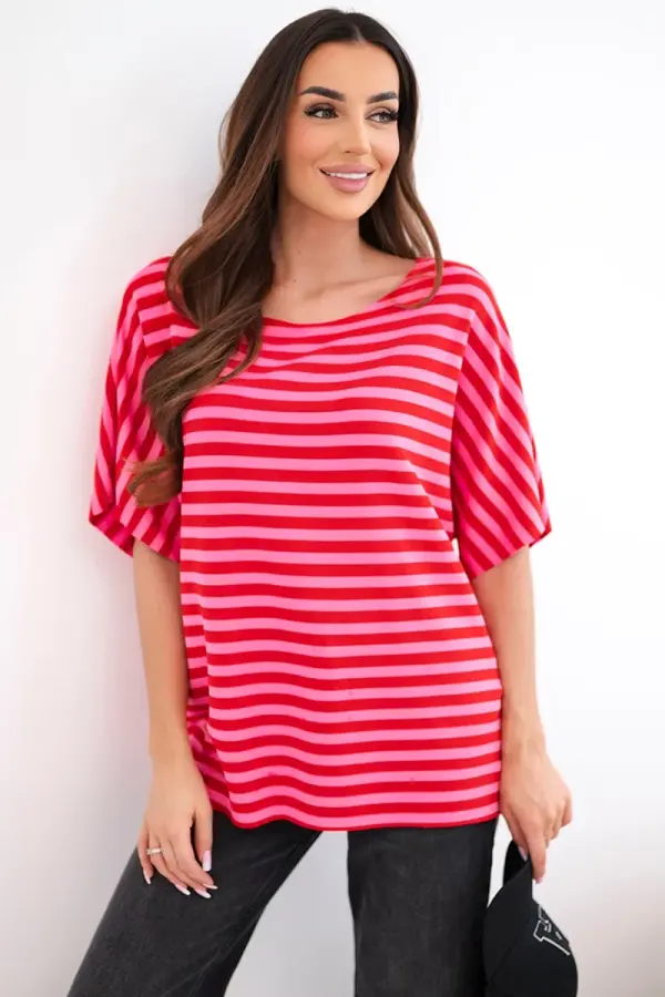 Kesi Włoski Ženska črtasta bluza Kesi