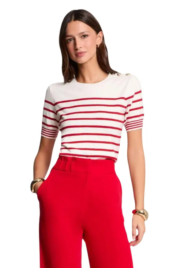 Morgan De Toi Ženska črtasta majica Morgan De Toi