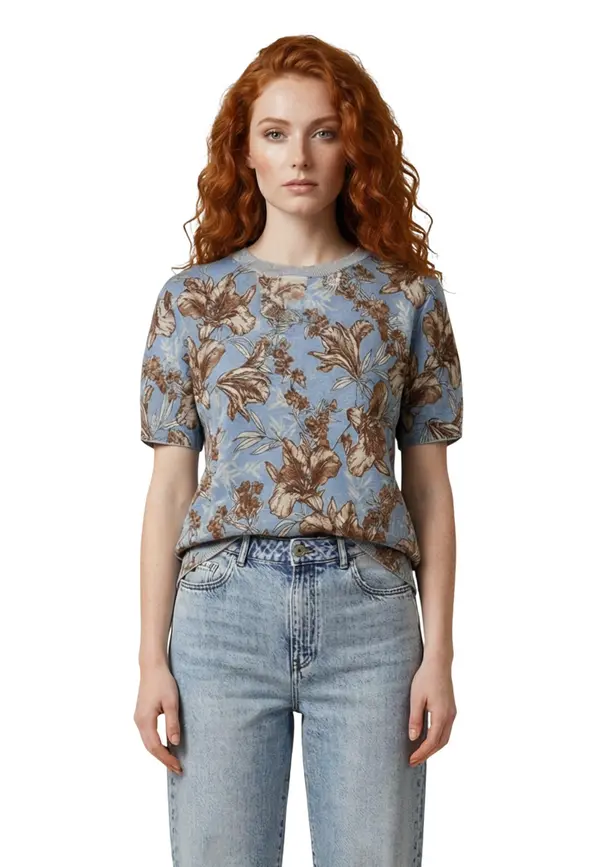 Liu Jo Ženska cvetlična majica Liu Jo