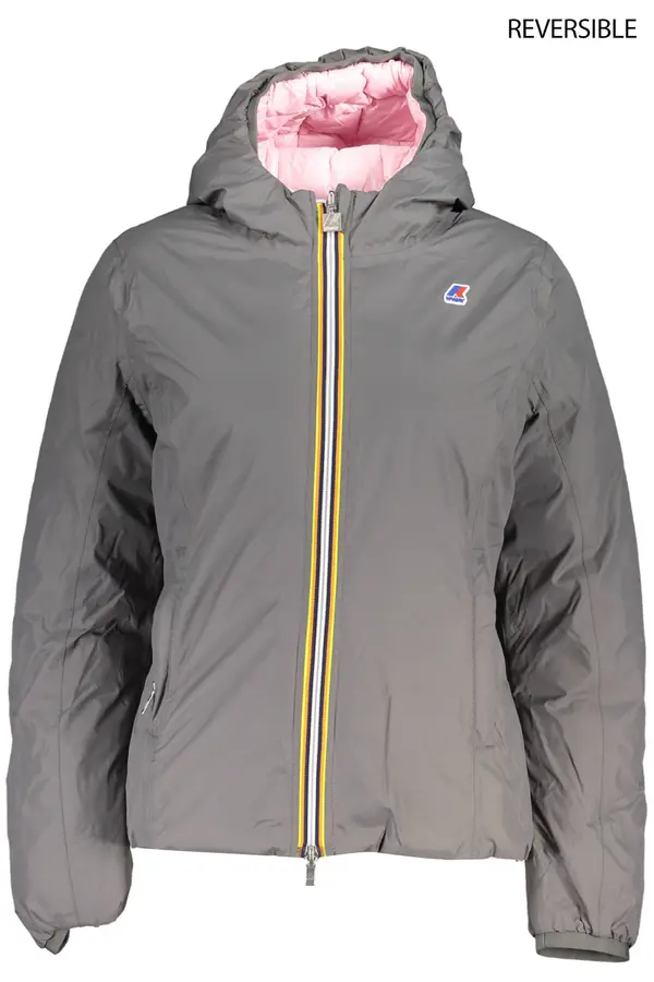 K-Way Ženska dvostranska siva jakna K-WAY