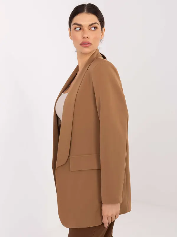 Italy Moda Ženska jakna kamel barve