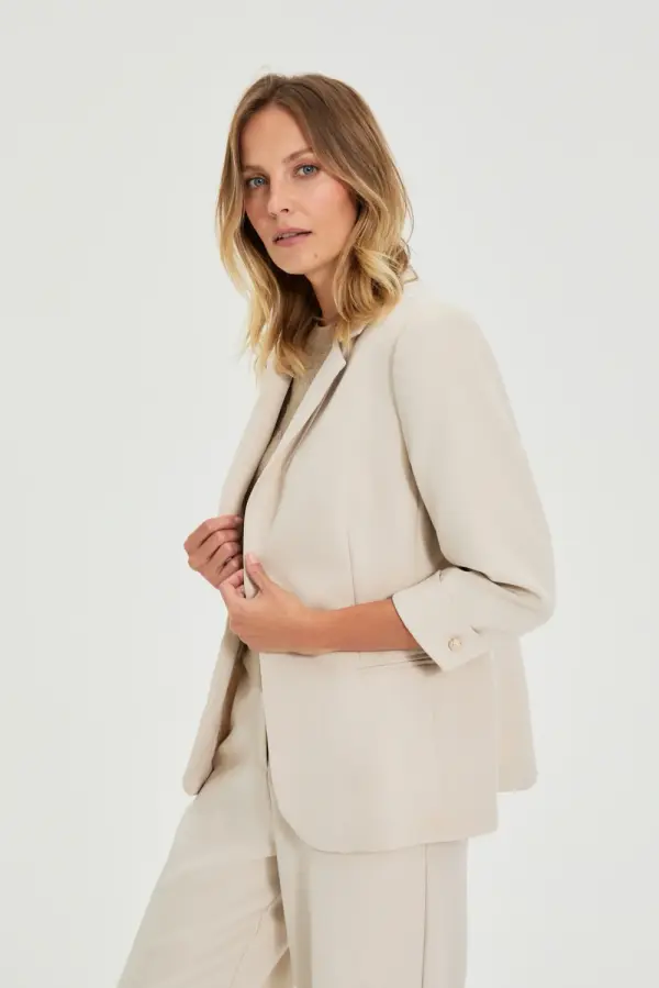 Marisse Ženska jakna L-MR-4922 svetlo bež