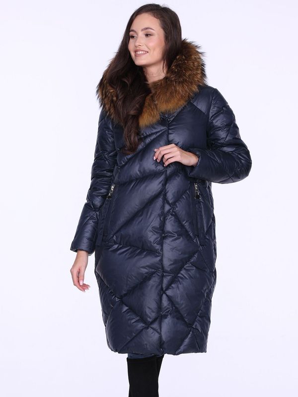 PERSO Ženska jakna PERSO PERSO_Coat_BLH220039FR_Navy_Blue