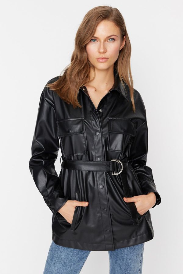 Trendyol Ženska jakna Trendyol Buckle Belt