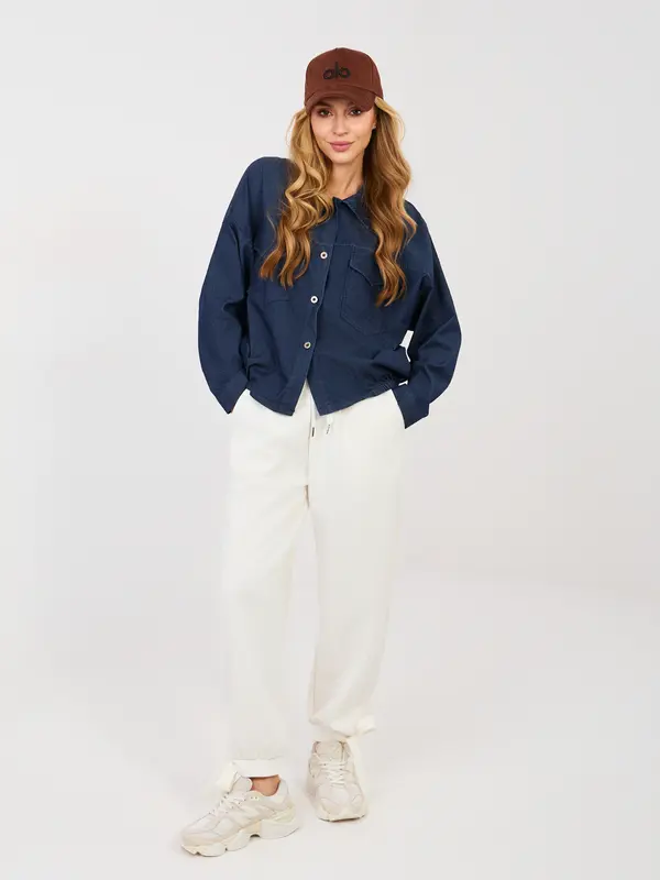 RUE PARIS Ženska jeans srajca