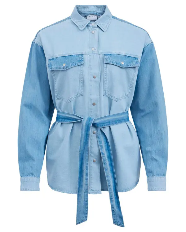 Vila Clothes Ženska jeans srajca Vila