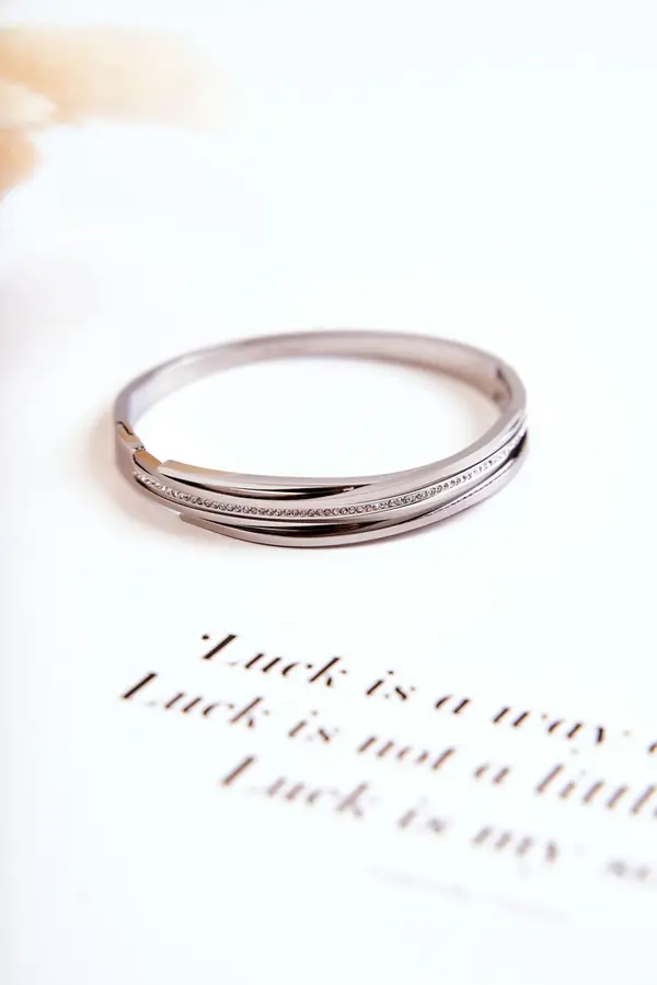 Glam Chic Ženska jeklena zapestnica s cirkoni