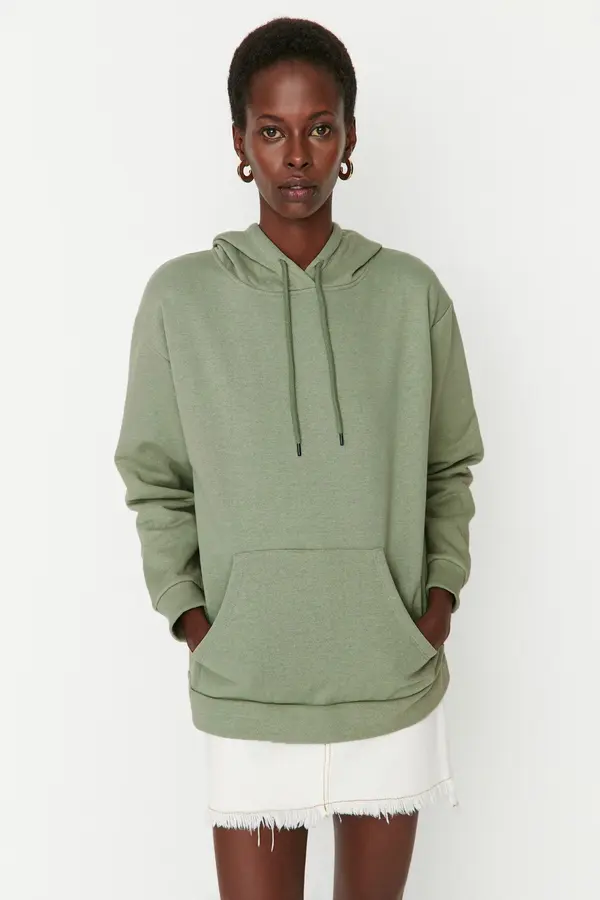 Trendyol Ženska jopica s kapuco Trendyol Oversize