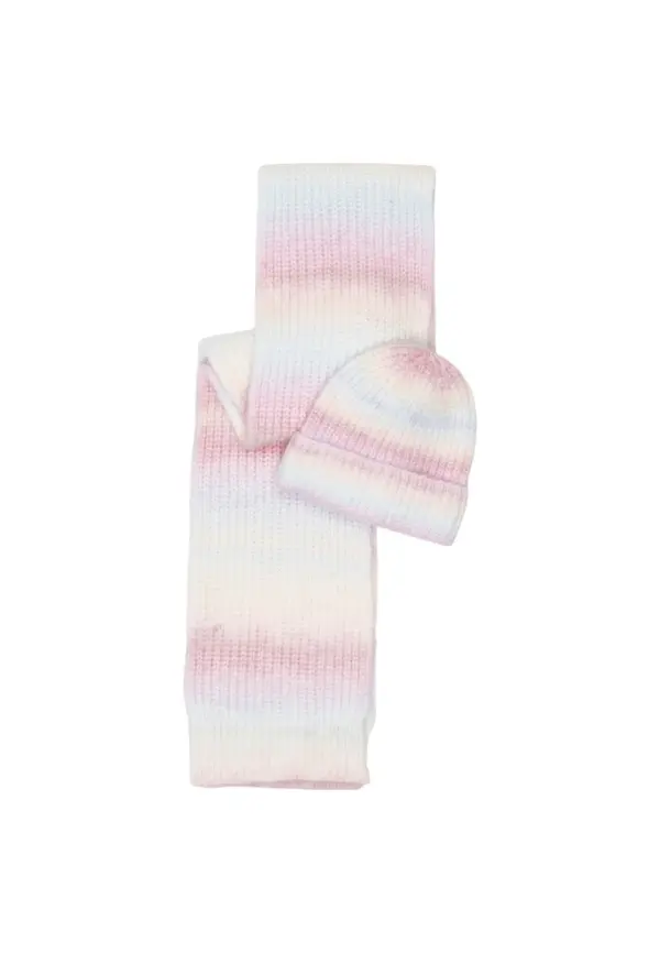 Pieces Ženska kapa in šal Kosi