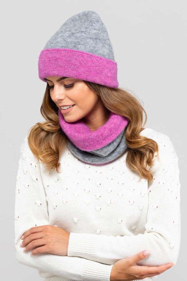 Kamea Ženska kapa Kamea Kamea_Hat_K.19.050.06_Grey-Pink