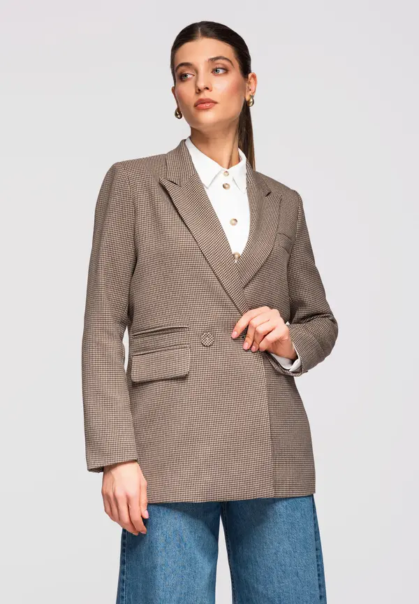 Edoti Ženska kratka Chanel jakna OW-BLZB-0102 v1