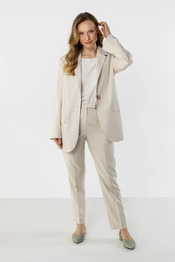 Awama Ženska lanena jakna Awama A776